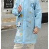 Kids Cartoon Graphic Hooded Raincoat Blue- size XL Brand new