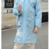 Kids Cartoon Graphic Hooded Raincoat Blue - Size M Brand new 