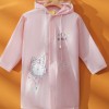 Kids cartoon cat print hooded raincoat, Pink  - size L Brand new 
