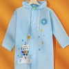 Kids Cartoon Graphic Hooded Raincoat Blue - Size M Brand new 